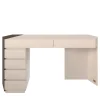 Scrivania da trucco Flare con 6 cassetti in lucido avorio*Morello Gianpaolo Clearance