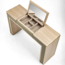 Scrivania Galileo Lux in pelle ed eucalipto*Carpanelli Sale