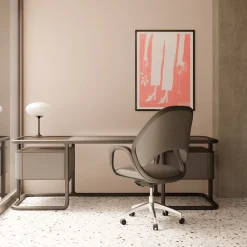 Scrivania in Legno e Cuoio Isabel*Morelato Outlet