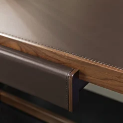 Scrivania in pelle e noce*Provasi Hot