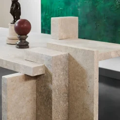 Scrivania in travertino satinato DsignincMilano x*FiammettaV Home Collection Online