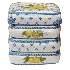 Scultura di seduta mediterranea a 4 cuscini*Ceramiche Ceccarelli Sale