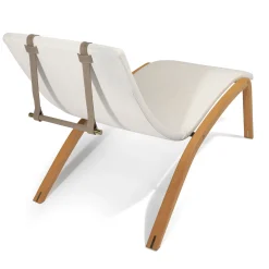 Sdraio da esterno Foil in Tessuto bianco con cuscino*Visionnaire Sale