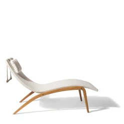 Sdraio da esterno Foil in Tessuto bianco con cuscino*Visionnaire Sale