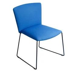 Sedia a slitta Vela Blue di Lievore Altherr Molina*Tecno Spa Clearance