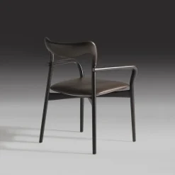 Sedia Achille in pelle scura*Annibale Colombo Best