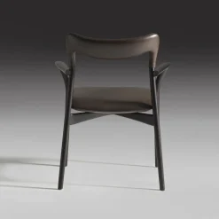 Sedia Achille in pelle scura*Annibale Colombo Best