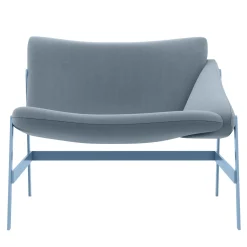 Sedia amaca azzurra con braccioli di Debonademeo Studio*Adrenalina Sale