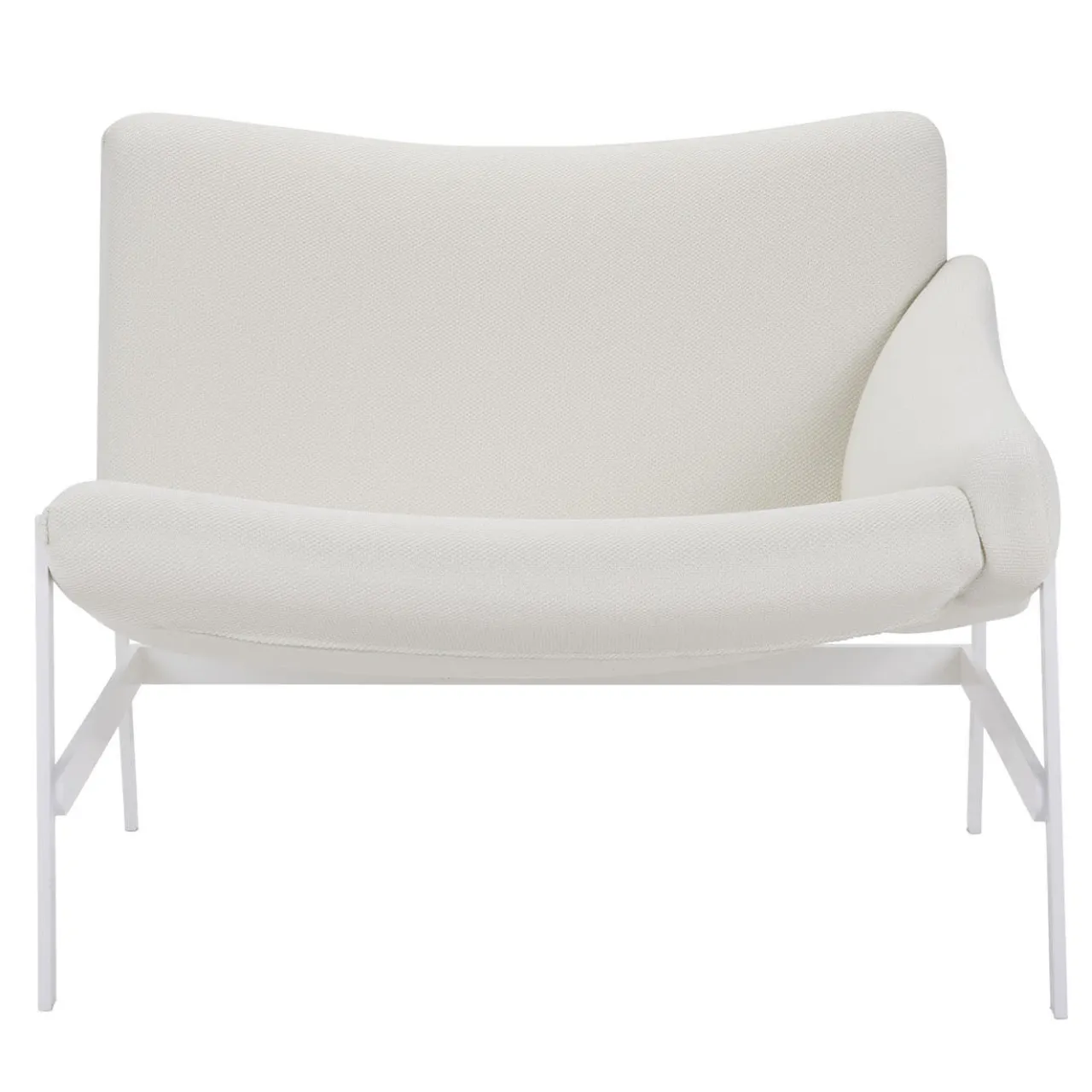 Sedia amaca bianca con braccioli di Debonademeo Studio*Adrenalina Sale