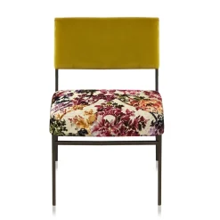 Sedia Aurea Bio in velluto giallo di CtrlZak e Davide Barzaghi*Biosofa New