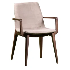 Sedia Bassano rosa con braccioli*Trevisan Italia Best