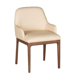 Sedia Bellagio con telaio in legno di frassino e rivestimento bianco*Morelato New