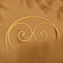 Sedia bianca in ferro battuto con cuscino Inbloom*Dante Negro Clearance