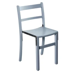 Sedia Cinema in legno di frassino e acciaio inox*Paolo Pallucco Best