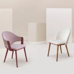 Sedia Cortina 860 Rosso Porpora di Fabrizio Gallinaro*Billiani 1911 New