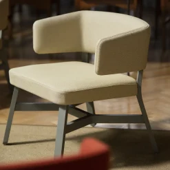 Sedia Croissant 572 Beige di Emilio Nanni*Billiani 1911 Discount