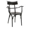Sedia Czech Black di Hermann Czech*Gebrüder Thonet Vienna GmbH (GTV) – Wiener GTV Design
