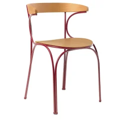 Sedia da esterno Ample Red di Nichetto Studio*Gebrüder Thonet Vienna GmbH (GTV) – Wiener GTV Design Outlet