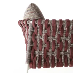 Sedia da esterno Eva Vertical Ropes di Antonio Marras*Nodo Italia New