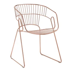 Sedia da esterno Japan in metallo rame*Sitia New
