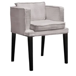 Sedia da esterno Key Low in tessuto bianco con gambe in alluminio*Villevenete Hot