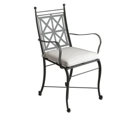 Sedia da esterno Ville Gray Steel*Officina Ciani Discount