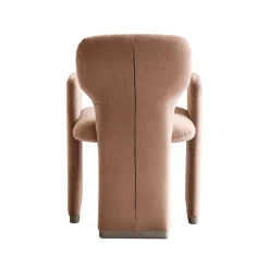 Sedia da pranzo Frida in velluto rosa*Chiara Provasi