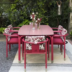 Sedia da pranzo per esterni Aliya rossa*Jwana Hamdan Hot