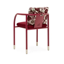 Sedia da pranzo per esterni Aliya rossa*Jwana Hamdan Hot