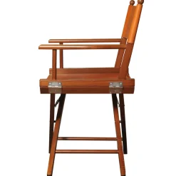 Sedia da regista in pelle cognac*Dario Alfonsi Outlet