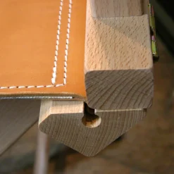 Sedia da regista in pelle beige*Dario Alfonsi Best