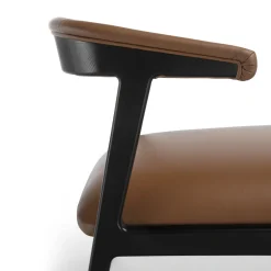 Sedia da salotto Aida in pelle marrone*Carpanelli Sale