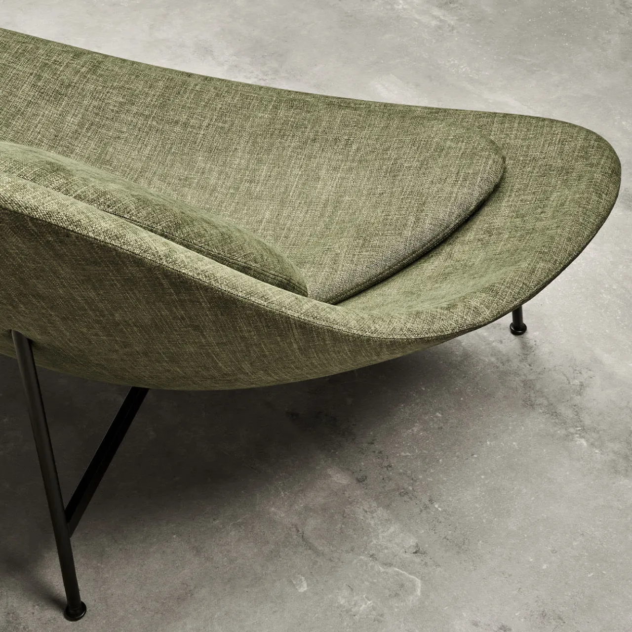 Sedia da salotto Bermuda verde oliva di Claesson Koivisto Rune*Baleri Italia Sale