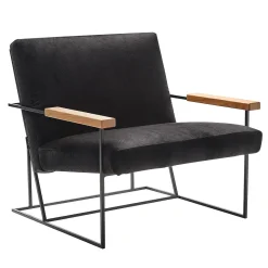 Sedia da salotto Gotham Black di Federico Carandini*Epònimo