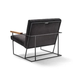 Sedia da salotto Gotham Black di Federico Carandini*Epònimo