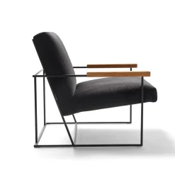 Sedia da salotto Gotham Black di Federico Carandini*Epònimo