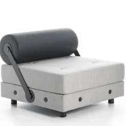 Sedia da salotto grigia Todo Modo di Jean-Michel Wilmotte*Tecno Spa Outlet