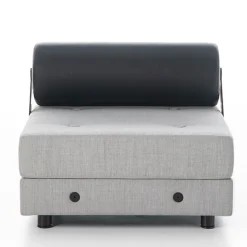 Sedia da salotto grigia Todo Modo di Jean-Michel Wilmotte*Tecno Spa Outlet