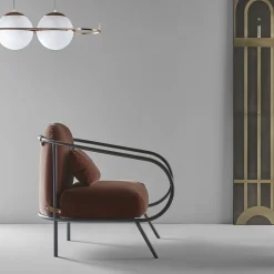 Sedia da salotto Minima Warm Rust by Denis Guidone*Mingardo Discount