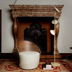 Sedia da salotto Ohr in noce*Real Piel Discount