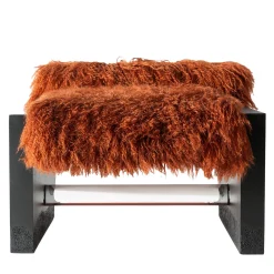 Sedia da salotto Rive in cemento nero*Draga & Aurel New