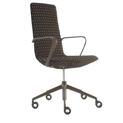 Sedia da ufficio L-Air imbottita marrone*Sitia New