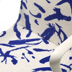 Sedia da ufficio L-Air imbottita bianca e blu*Sitia Sale