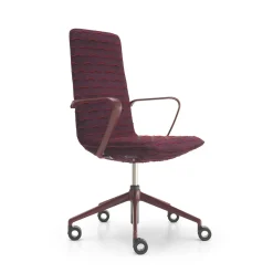 Sedia da ufficio L-Air imbottita rossa*Sitia Sale