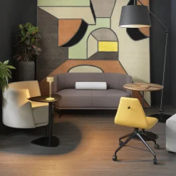 Sedia da ufficio Nuki gialla con ruote*Sitia Discount