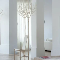 Sedia Fiorita in legno d'acero color beige*Giuseppe Rivadossi Best