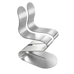 Sedia Fluid Ribbon Silver di Michael D'Amato*Lamberti Design Outlet