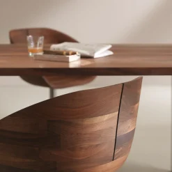 Sedia girevole Gioconda in noce di C.R. & S.*Riva 1920 Outlet