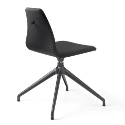 Sedia Girevole Nuki nera con gancio per borsa*Sitia