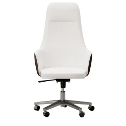 Sedia girevole Olivia in pelle*Living Couture Sale